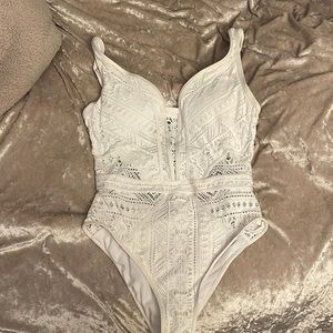 BECCA crochet one piece swimsuit